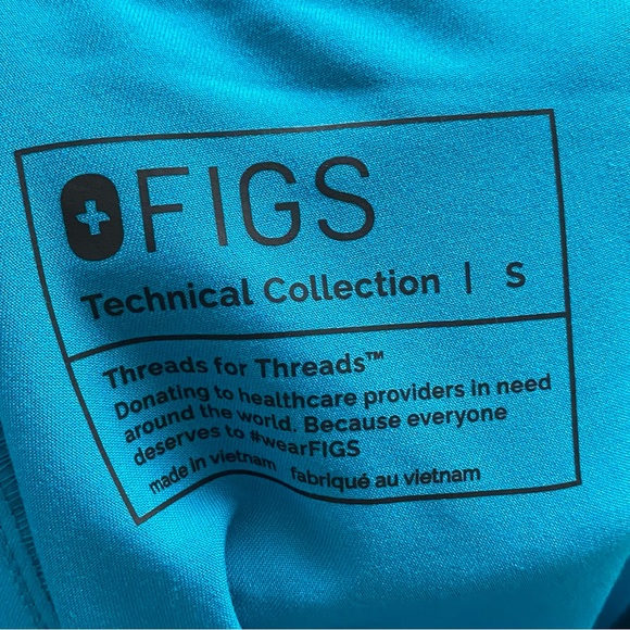 Figs women’s kade pacific blue cargo scrub pants - Picture 7 of 7